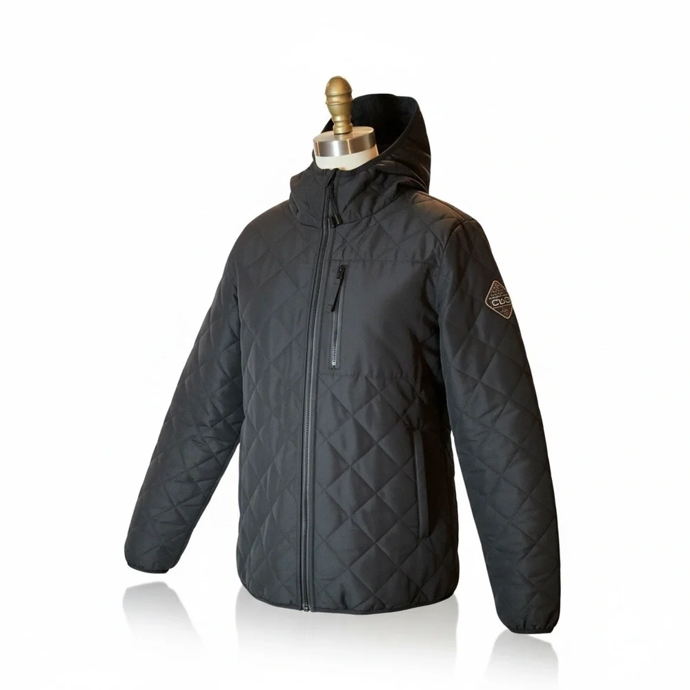 COAL Women’s Quilted Black Charcoal Snowboard Lightweight Jacket Small EUC